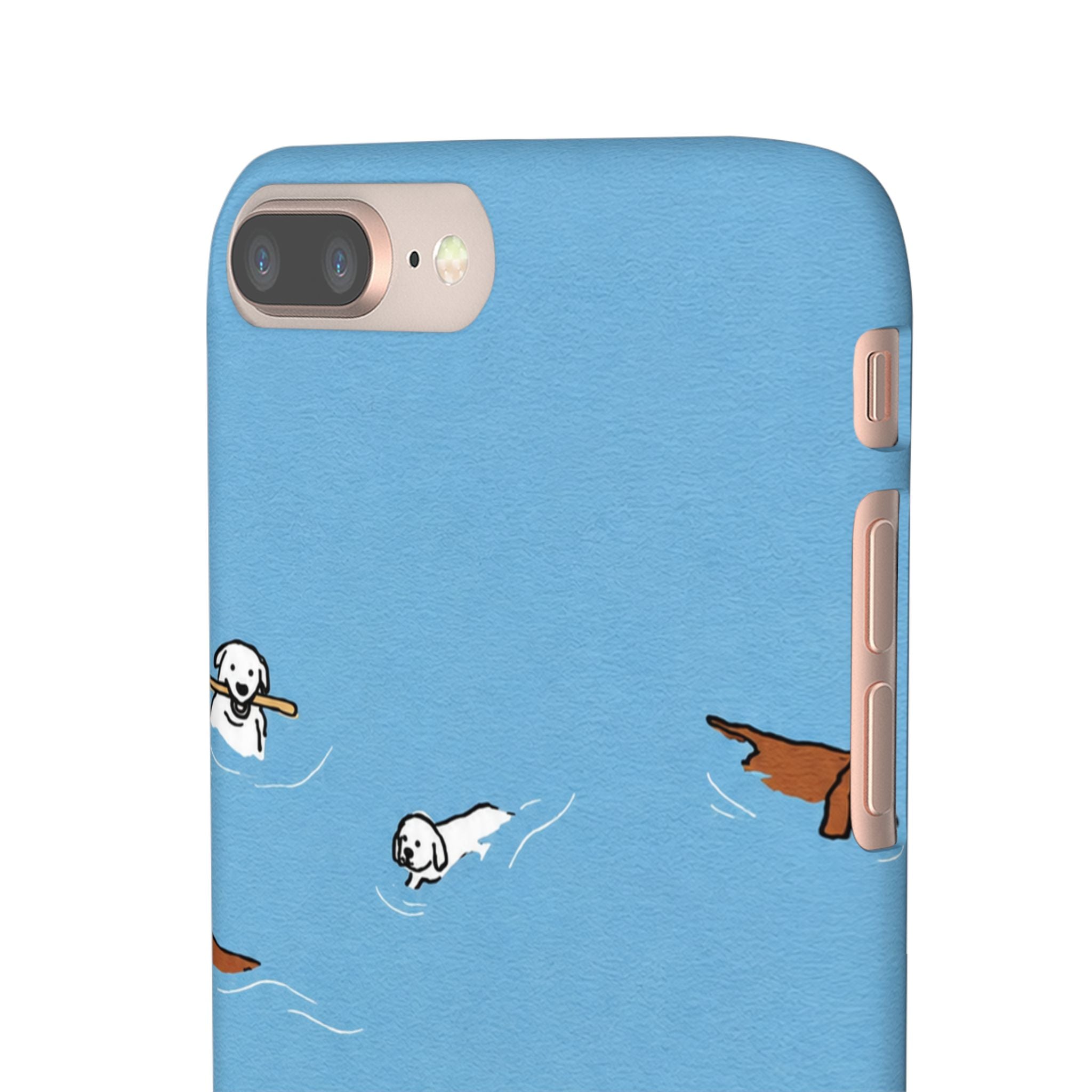 Swimming Dogs Phone Case