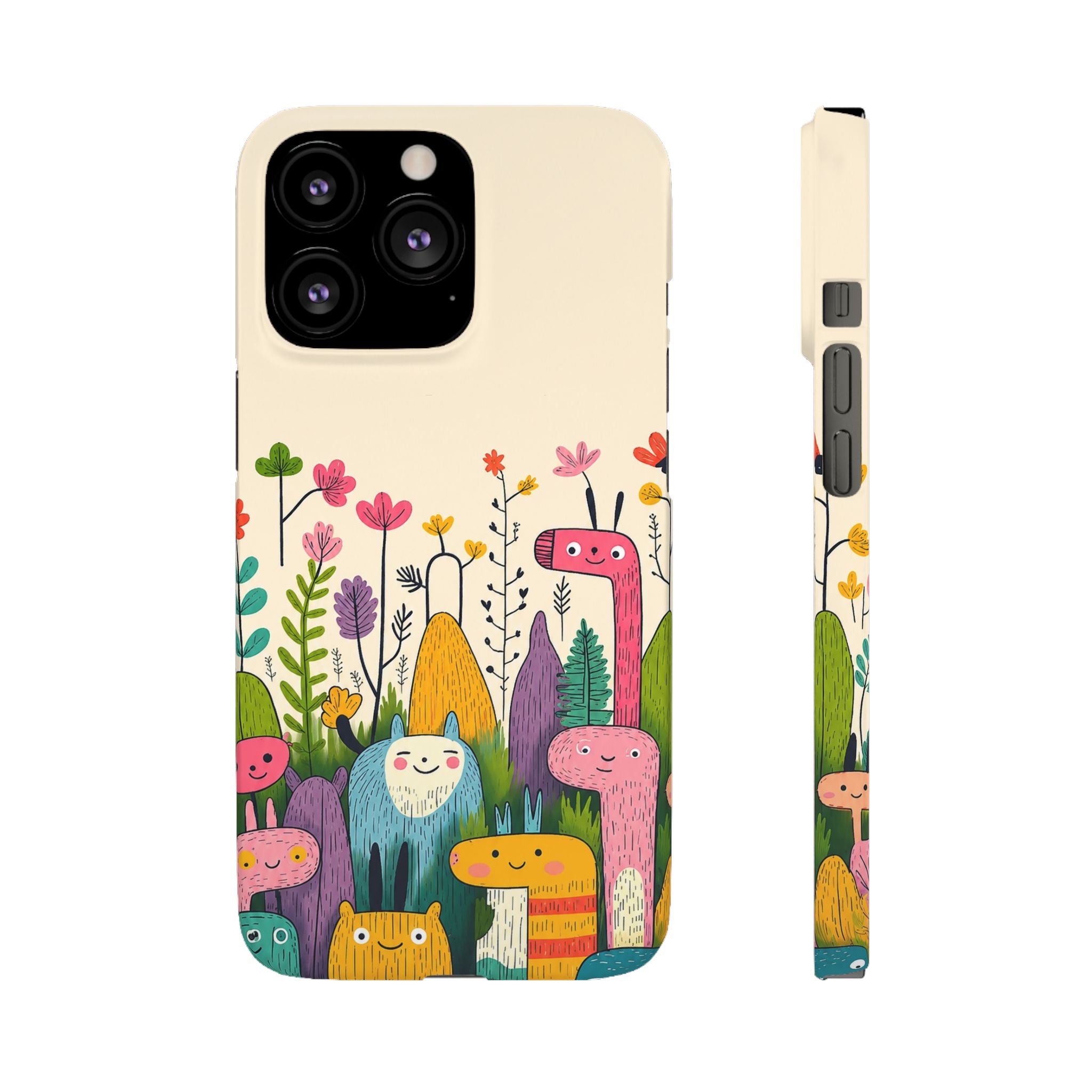 Cute Monster Garden Phone Case