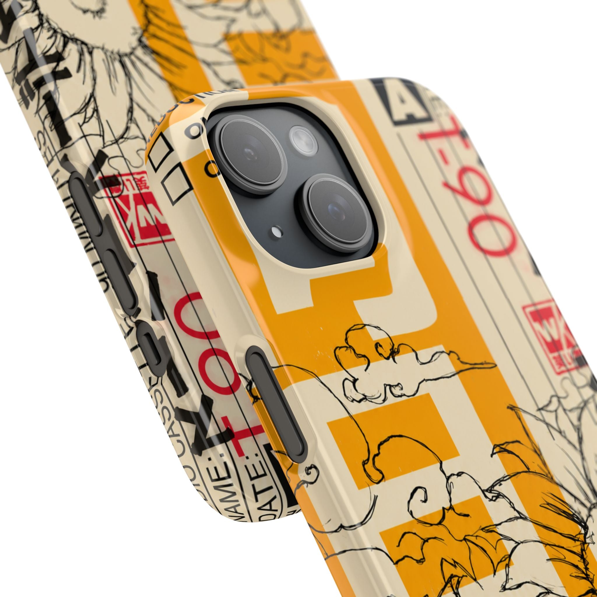 Retro Cassette Floral Phone Case