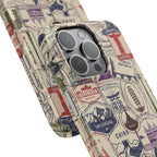 Vintage Travel Stamps Phone Case