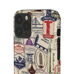 Vintage Travel Stamps Phone Case