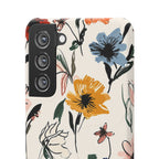 Wildflower Sketch Phone Case