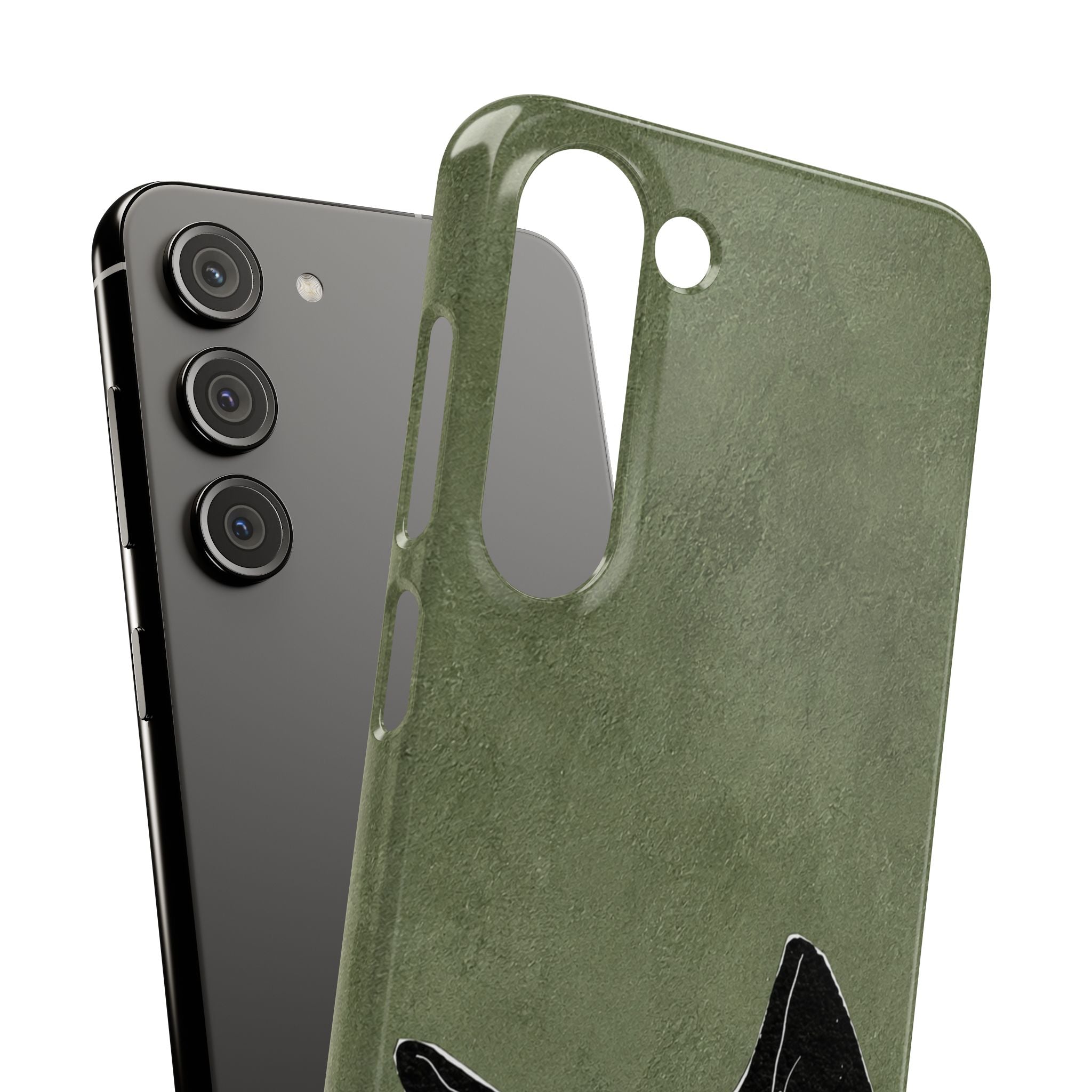 Grumpy Black Cat Phone Case