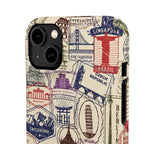 Vintage Travel Stamps Phone Case
