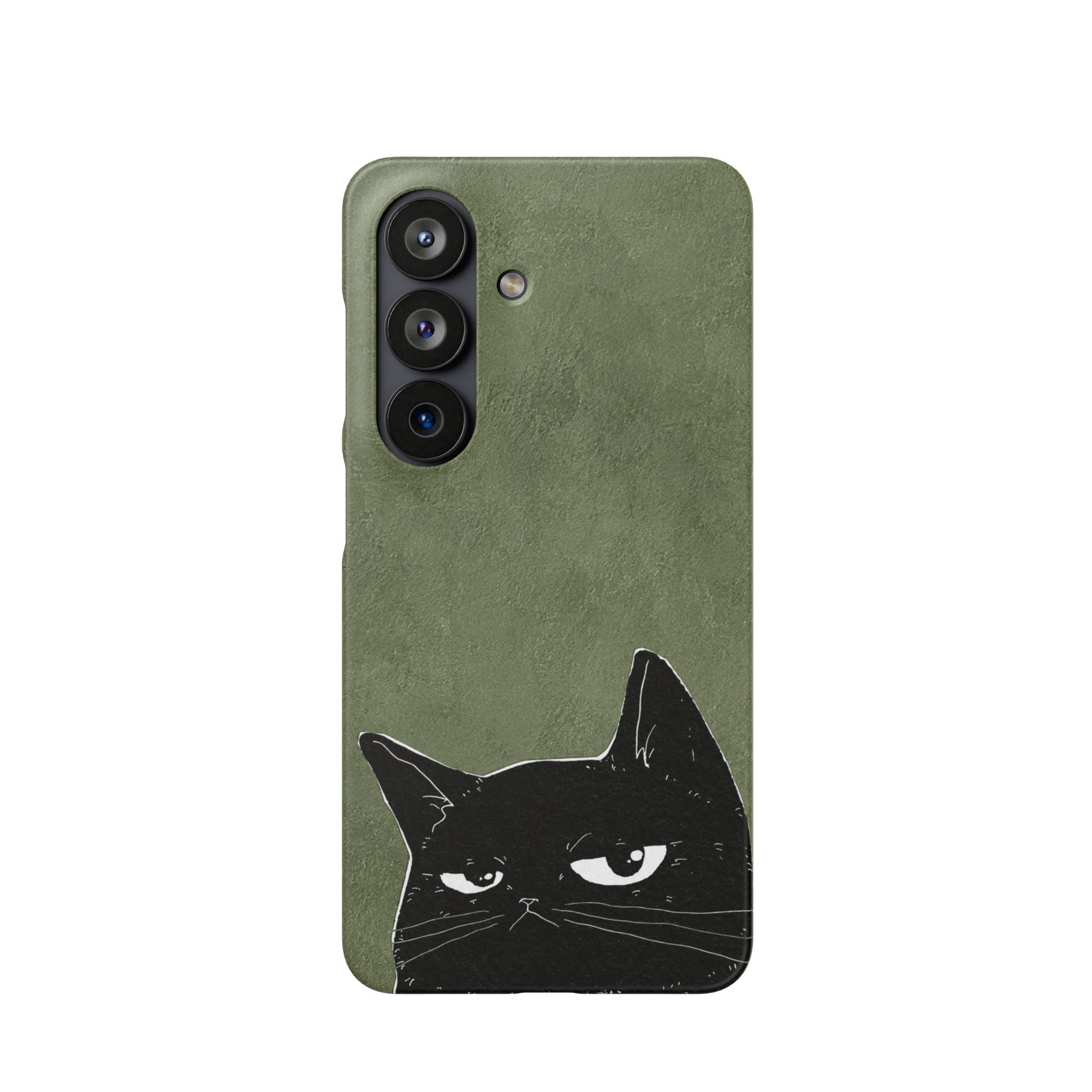 Grumpy Black Cat Phone Case