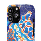 Abstract Blue Pattern Phone Case