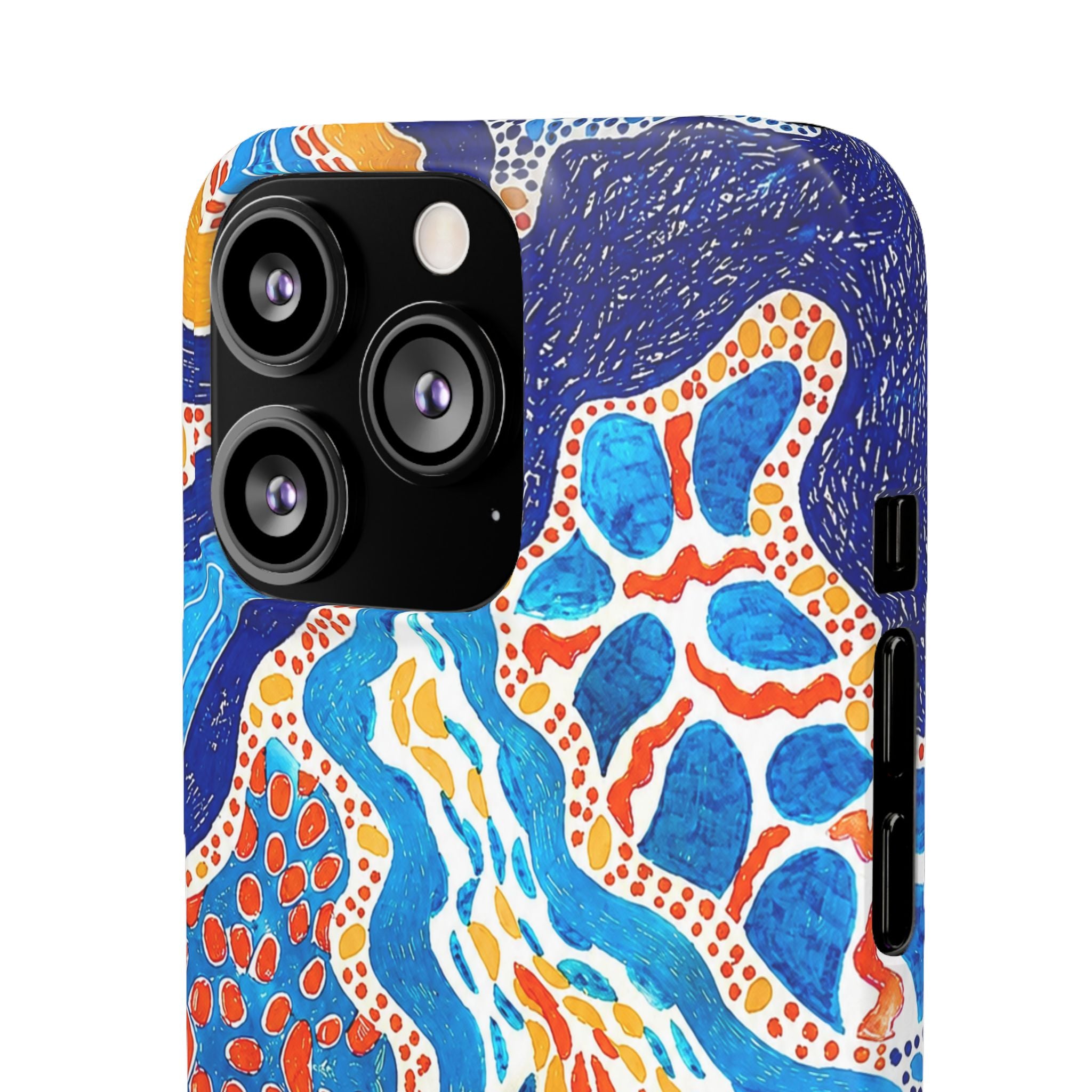 Abstract Blue Pattern Phone Case