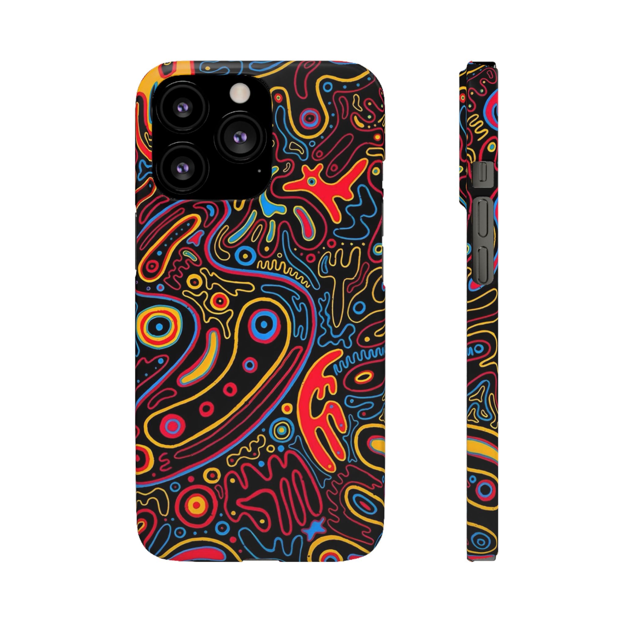Neon Maze Phone Case