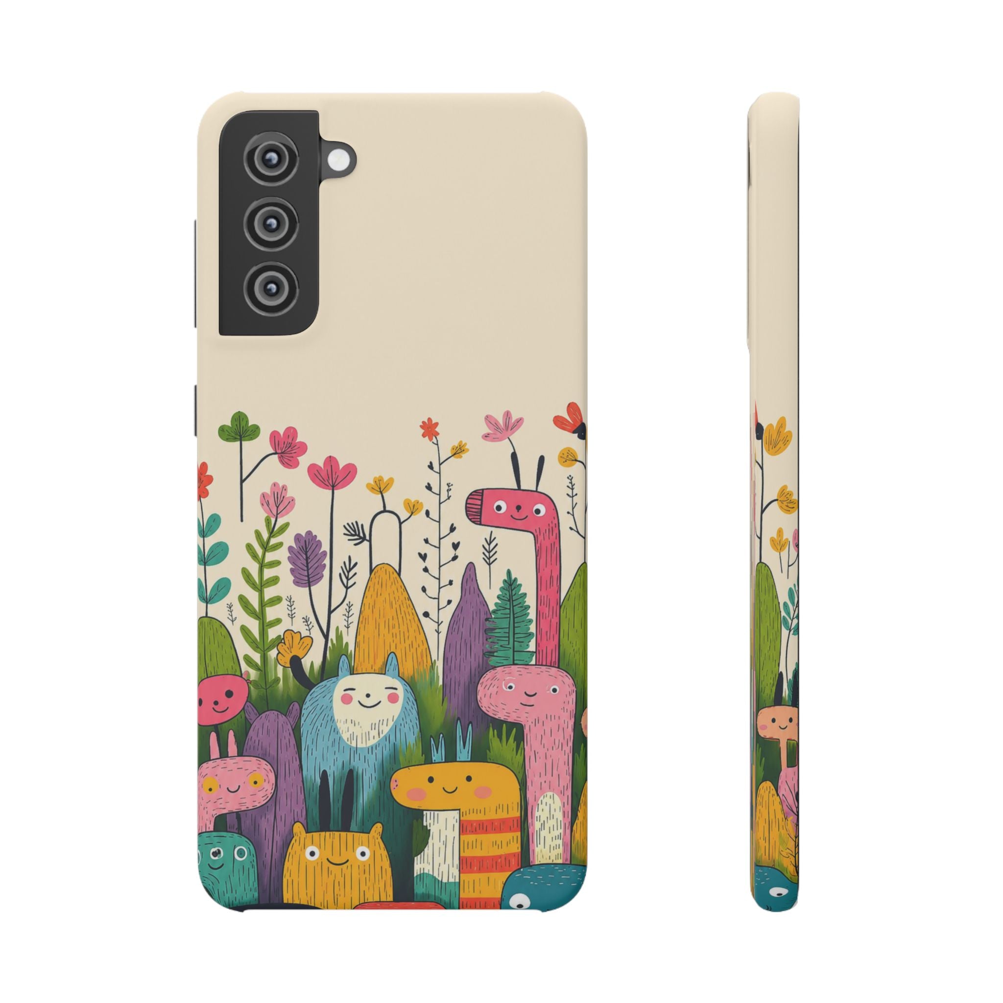 Cute Monster Garden Phone Case