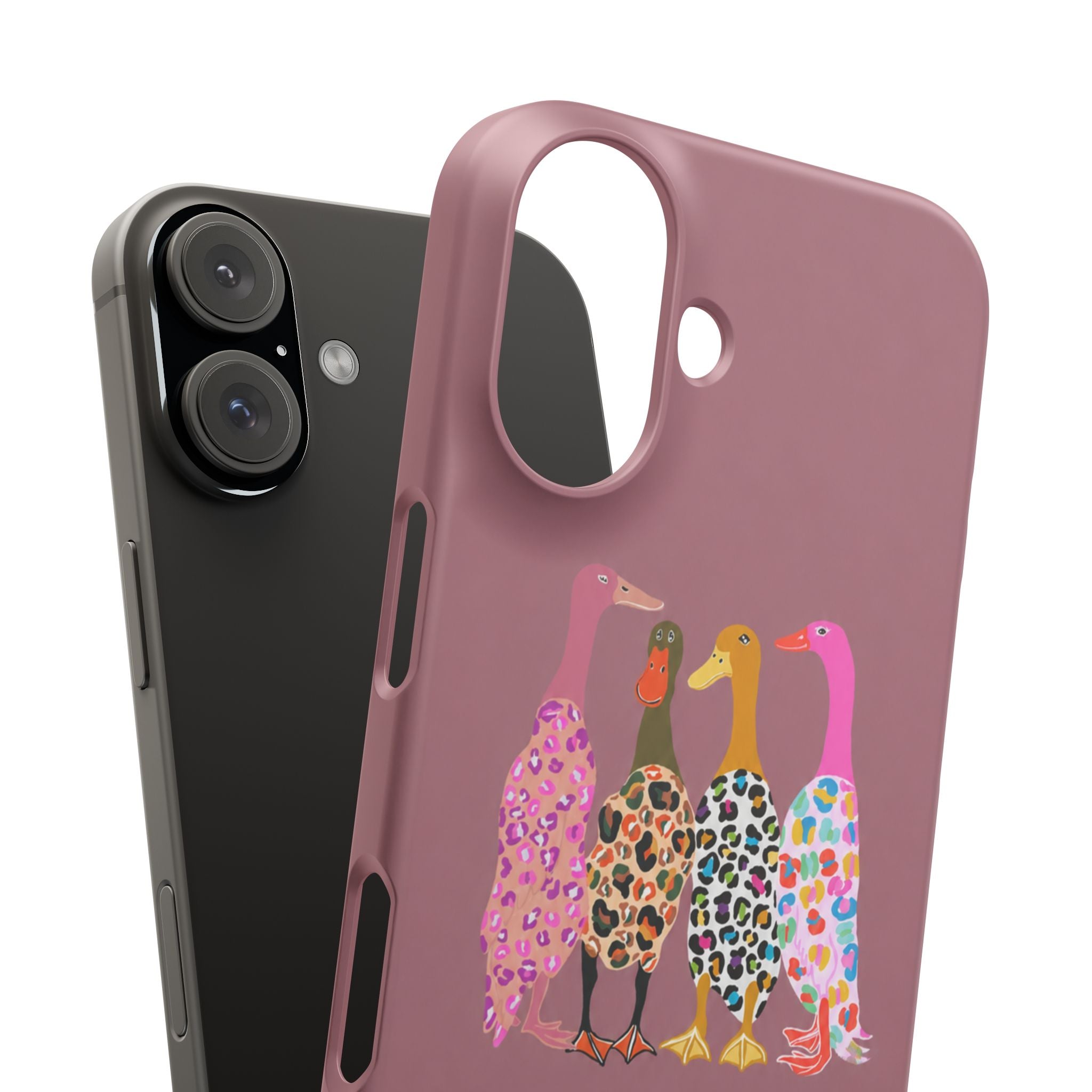 Colorful Leopard Ducks Phone Case