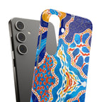 Abstract Blue Pattern Phone Case