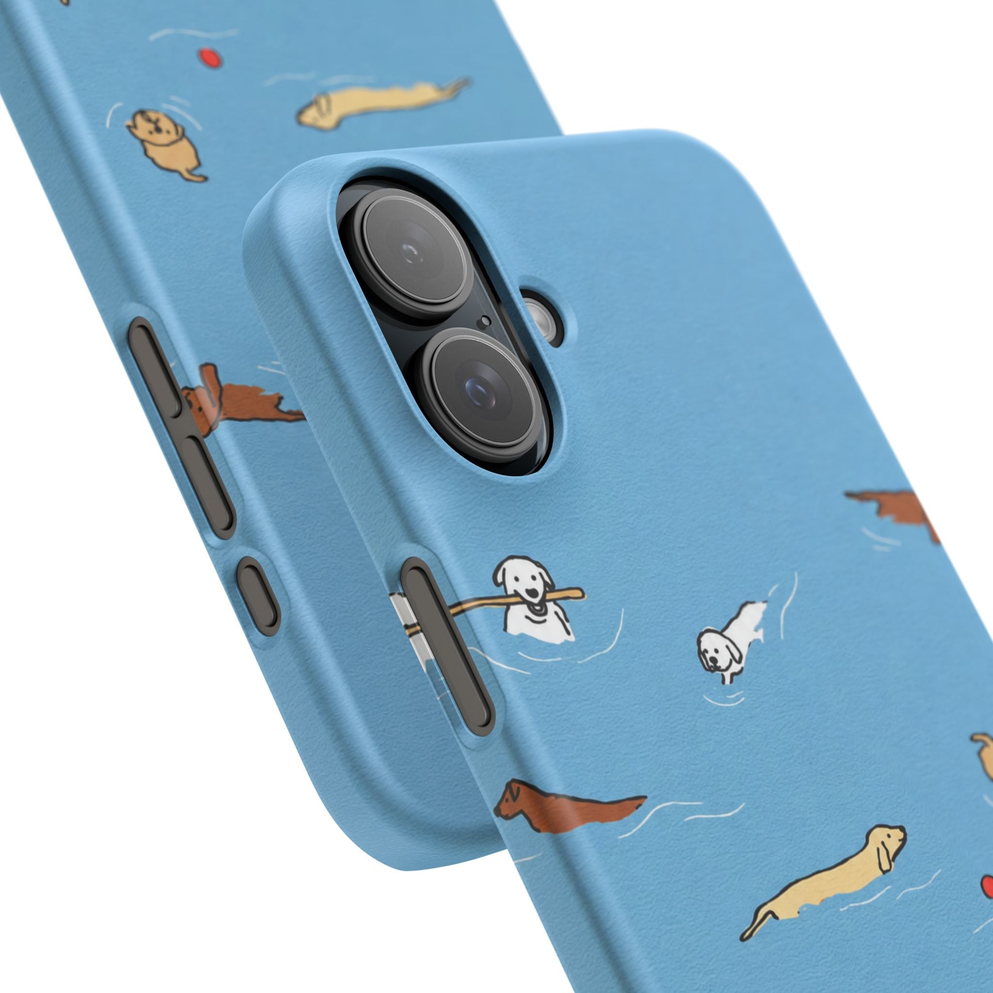 Swimming Dogs Phone Case