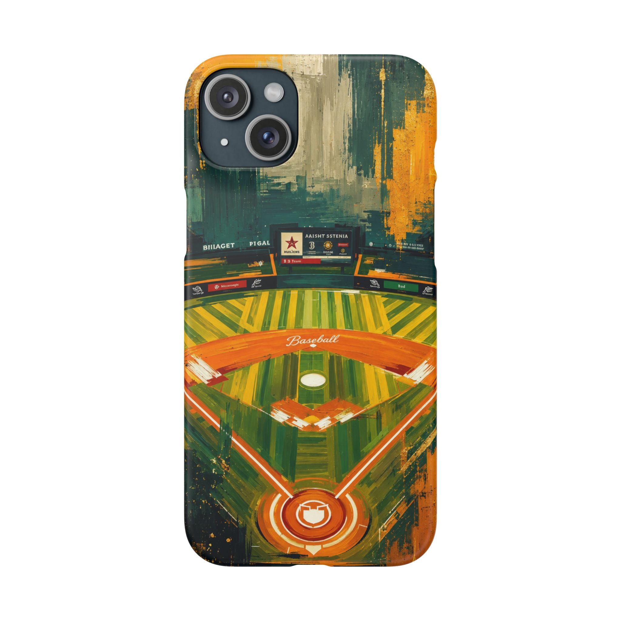 Abstract Baseball Stadium Phone Case