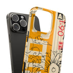 Retro Cassette Floral Phone Case