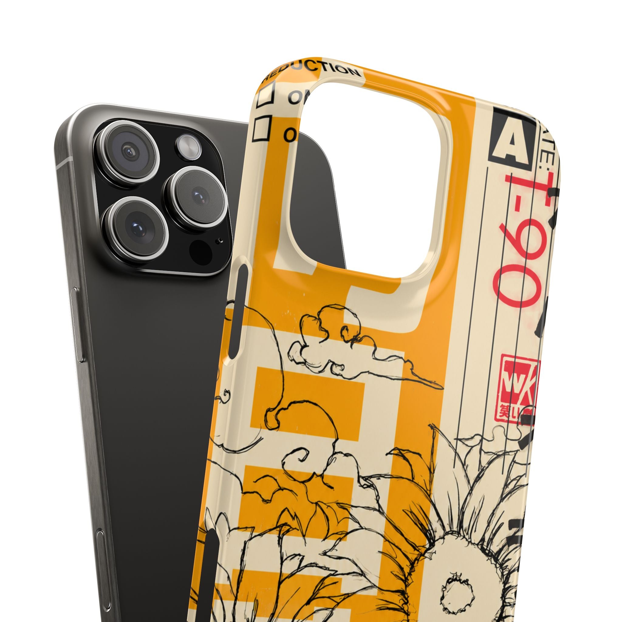 Retro Cassette Floral Phone Case