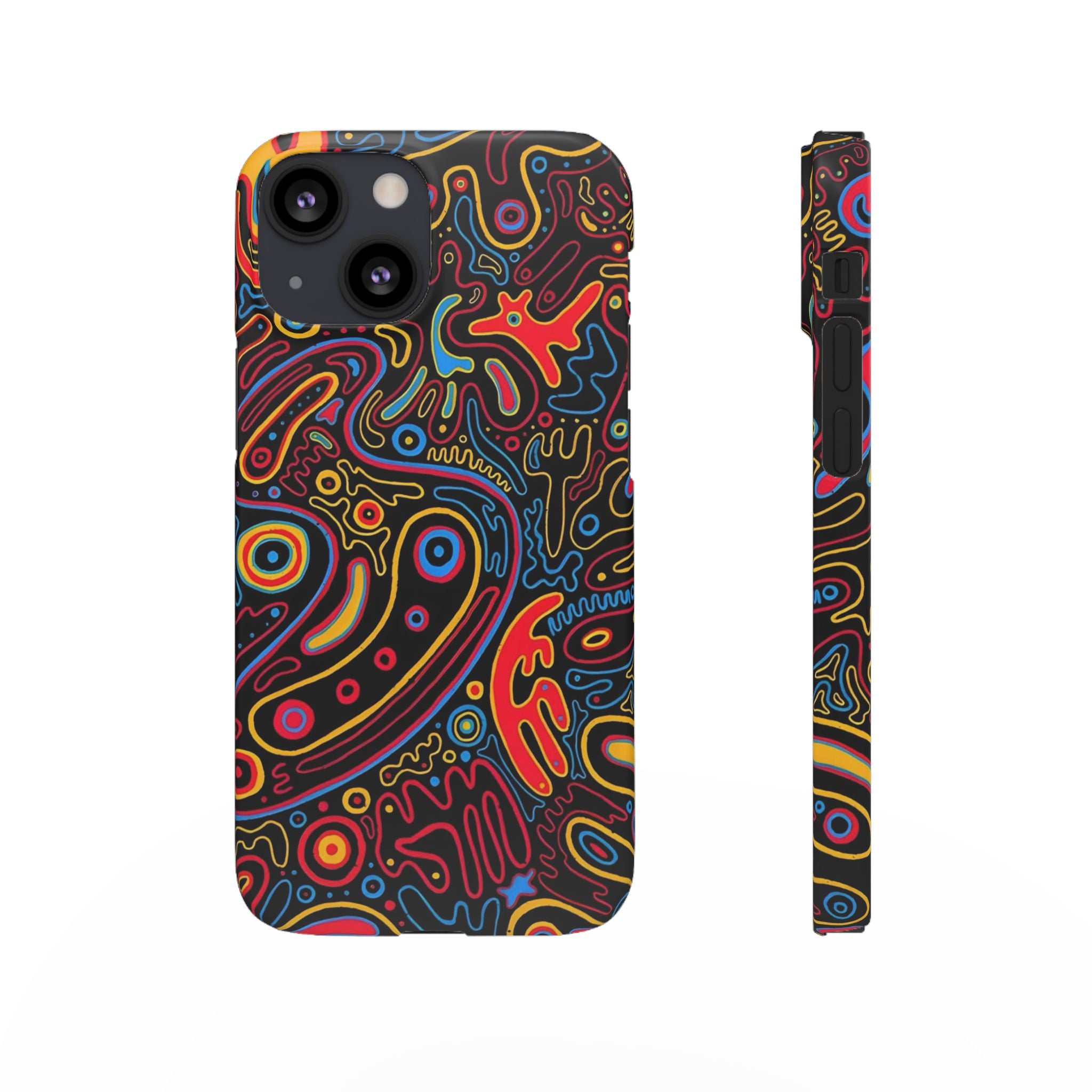 Neon Maze Phone Case