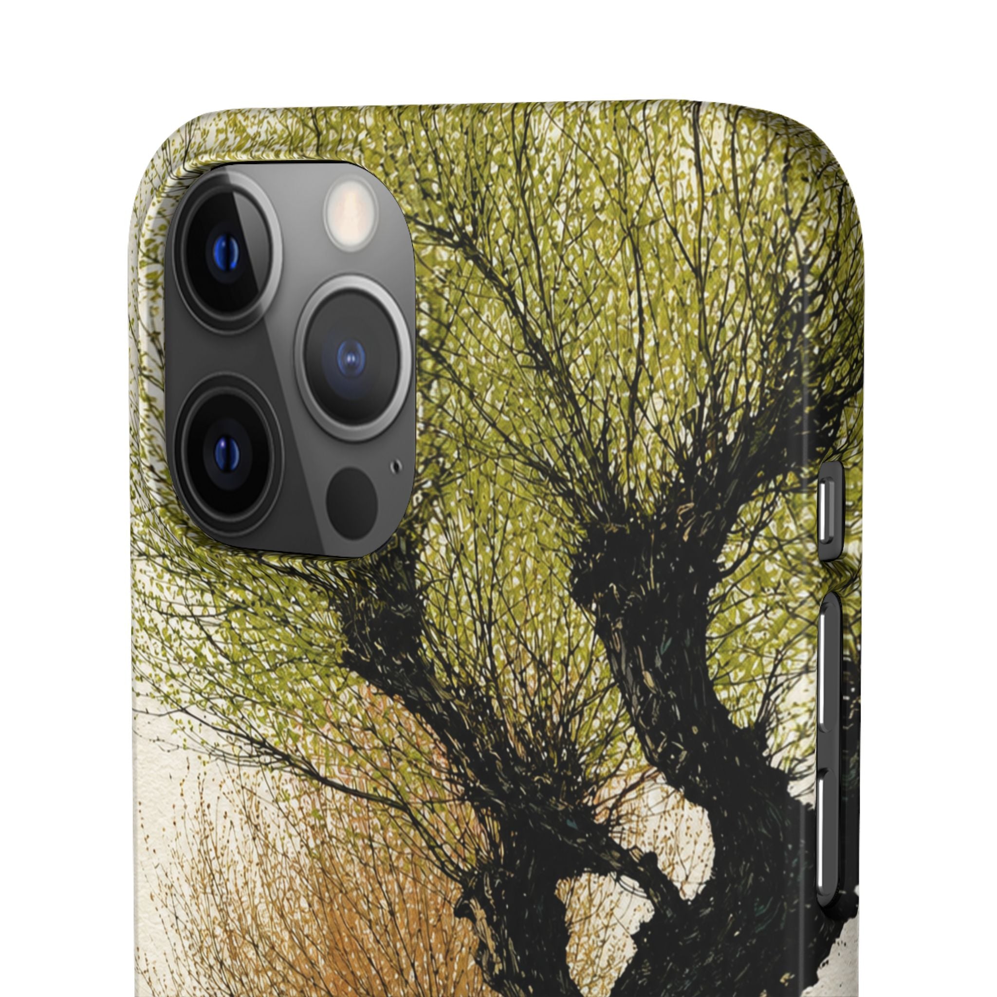 Serene Willow Landscape Phone Case