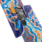 Abstract Blue Pattern Phone Case