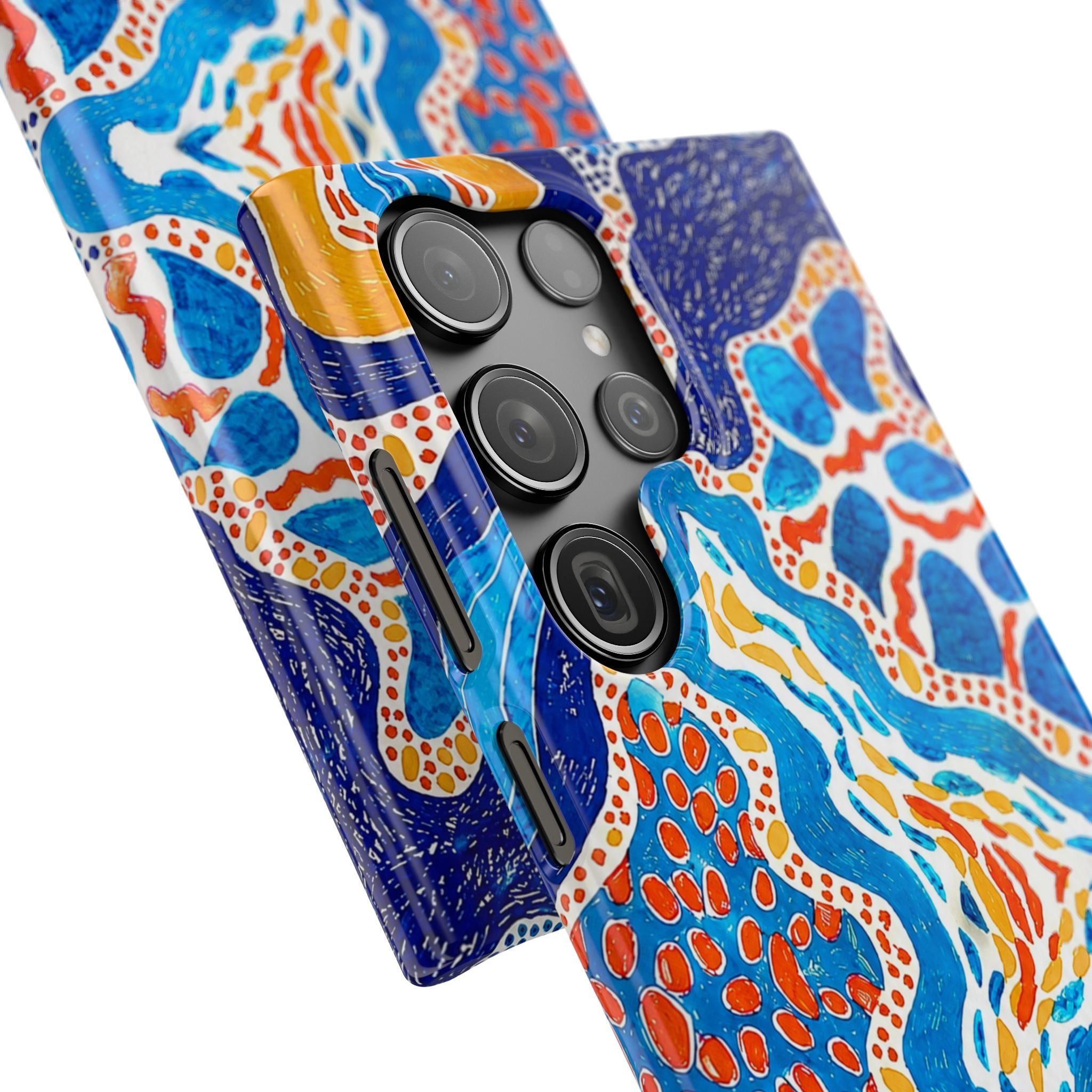 Abstract Blue Pattern Phone Case