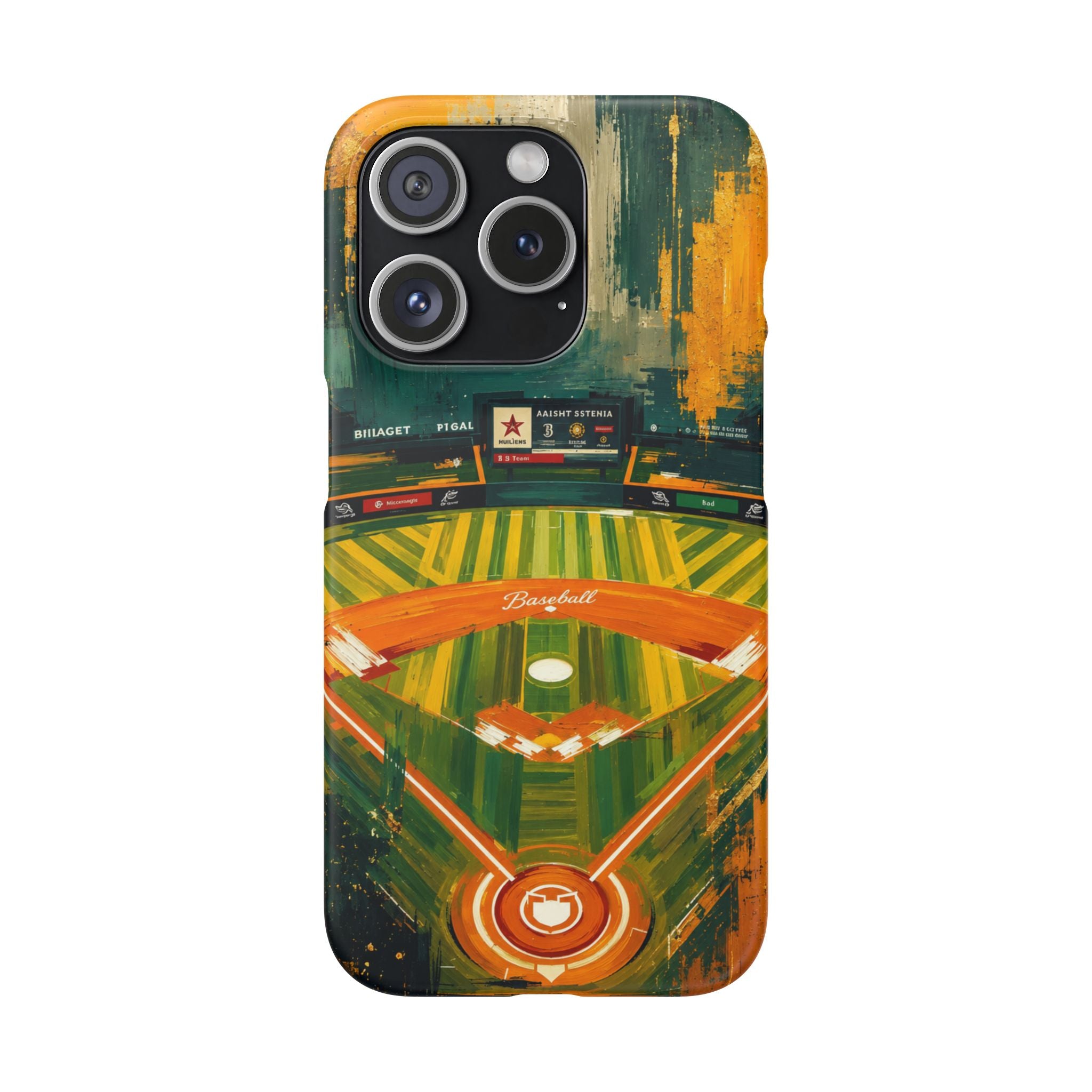 Abstract Baseball Stadium Phone Case