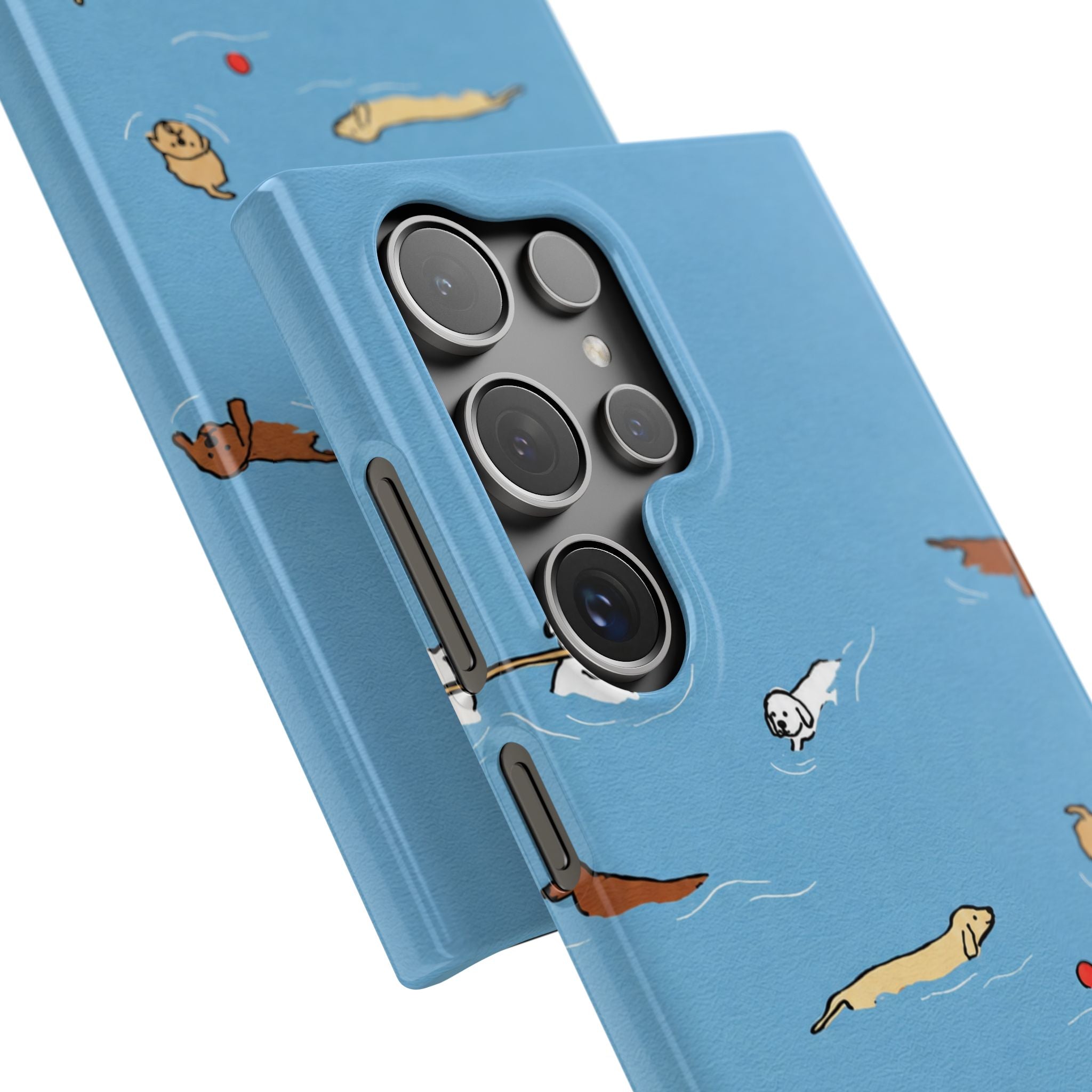 Swimming Dogs Phone Case