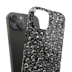Black and White Skull Pattern Phone Case