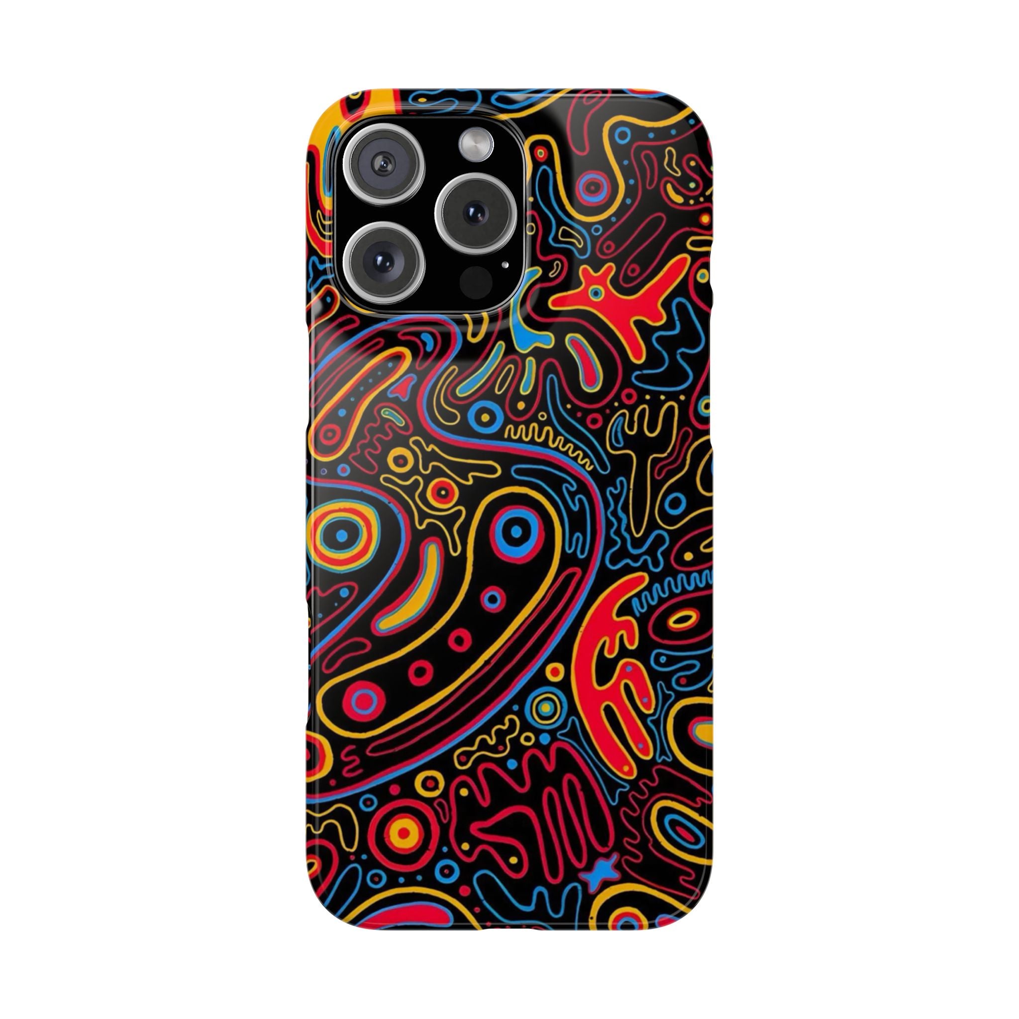 Neon Maze Phone Case