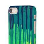 Liquid Emerald – Abstract Drip Phone Case