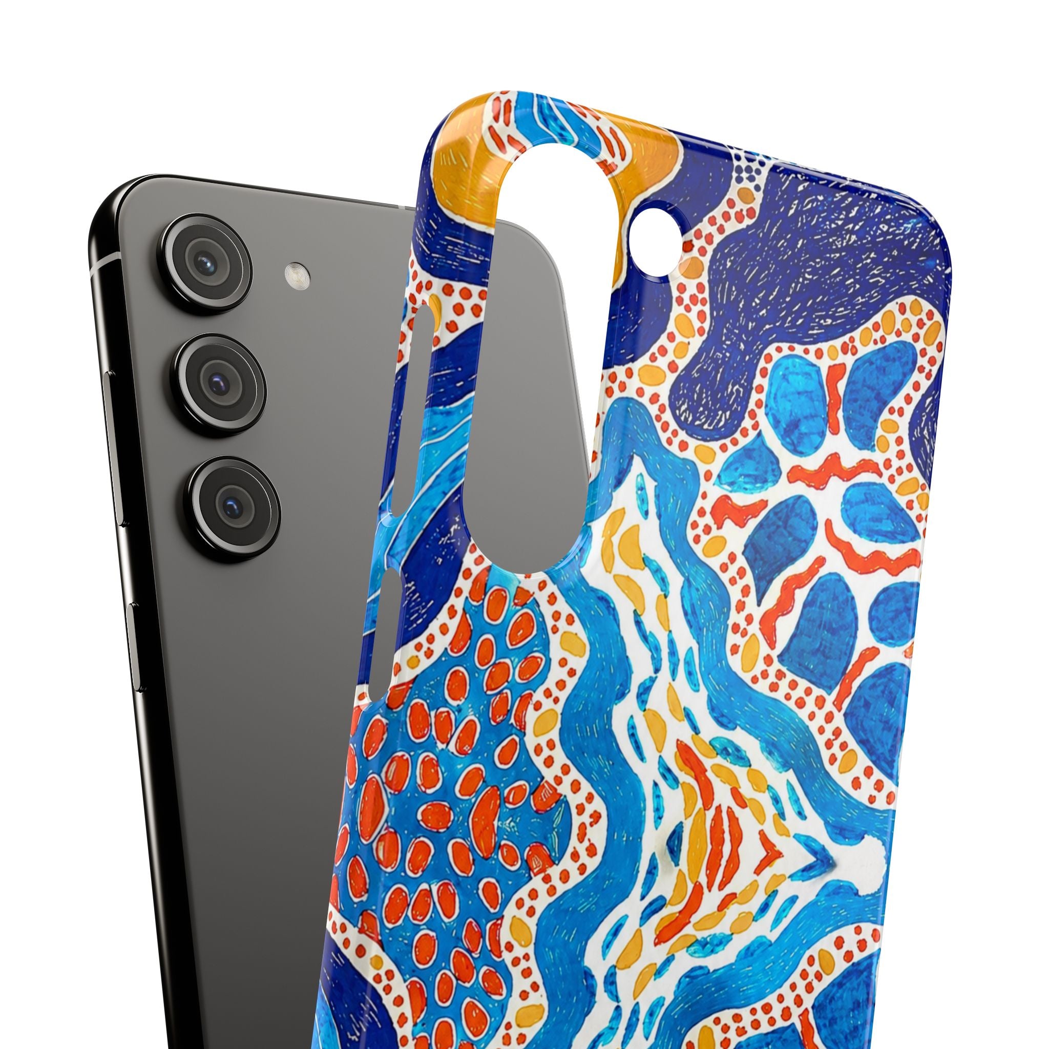 Abstract Blue Pattern Phone Case