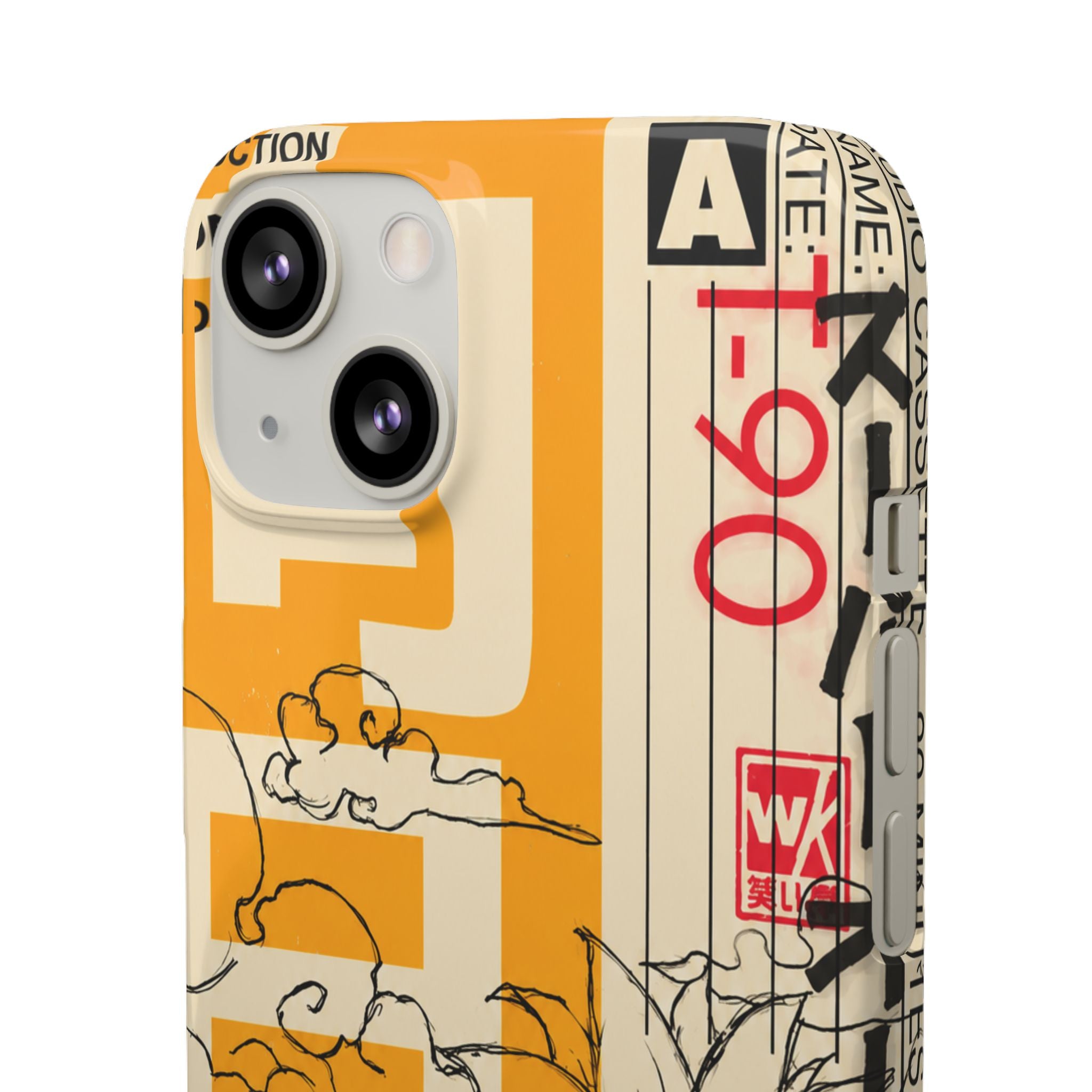 Retro Cassette Floral Phone Case