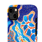 Abstract Blue Pattern Phone Case