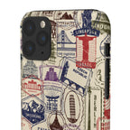 Vintage Travel Stamps Phone Case