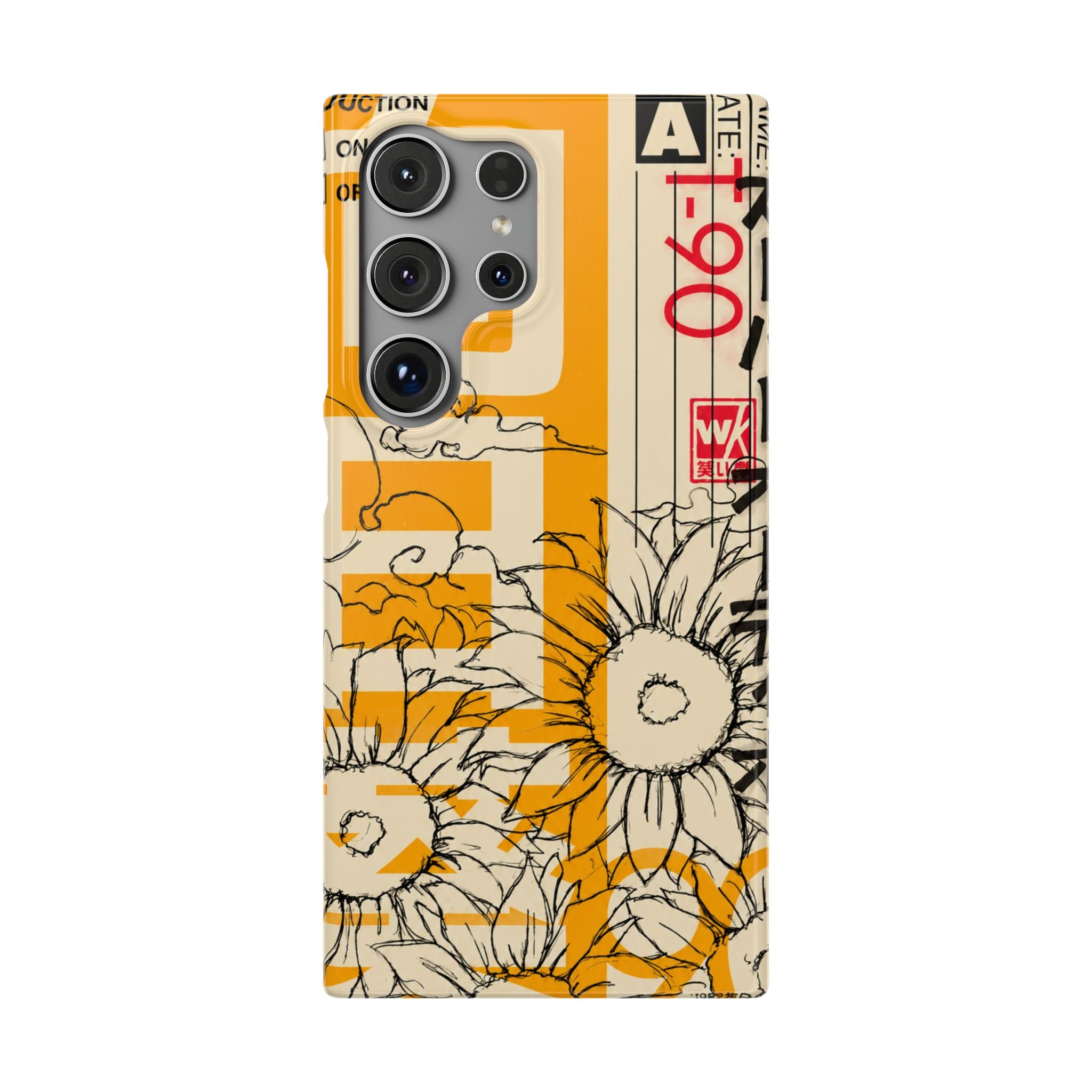 Retro Cassette Floral Phone Case