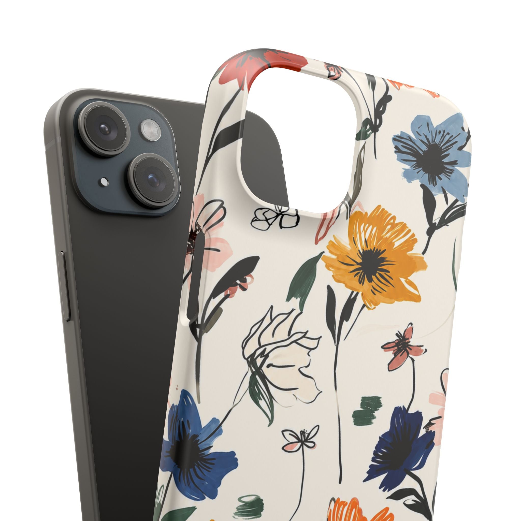 Wildflower Sketch Phone Case