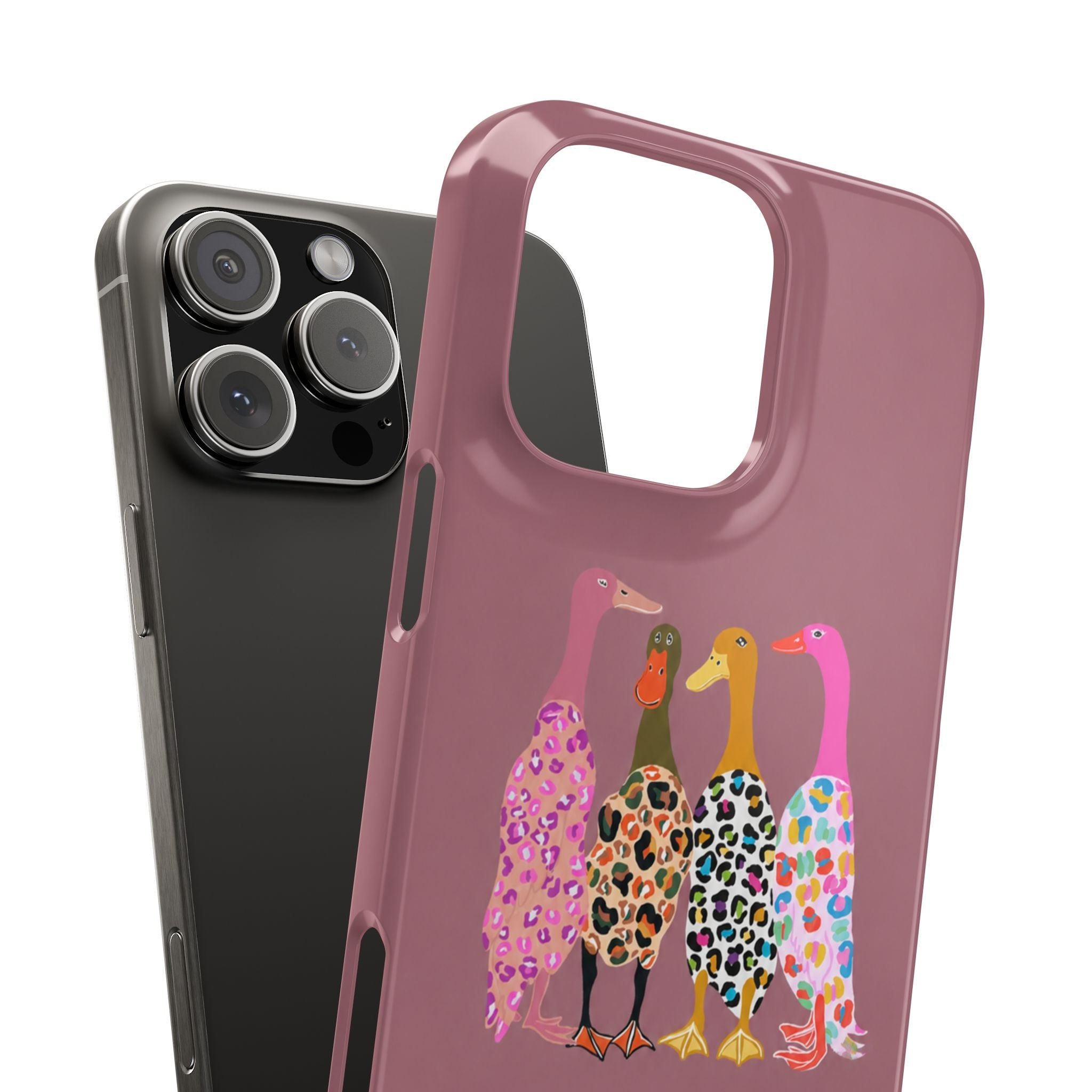 Colorful Leopard Ducks Phone Case