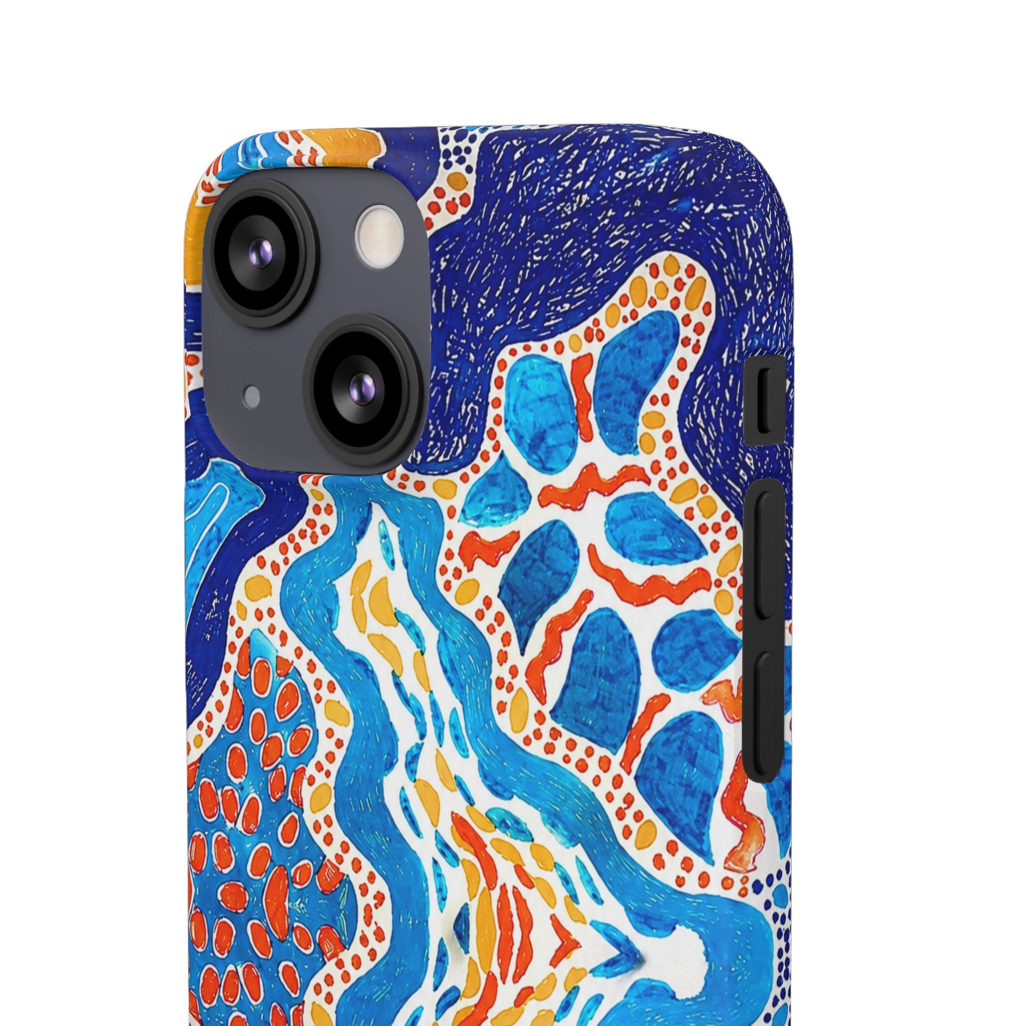 Abstract Blue Pattern Phone Case
