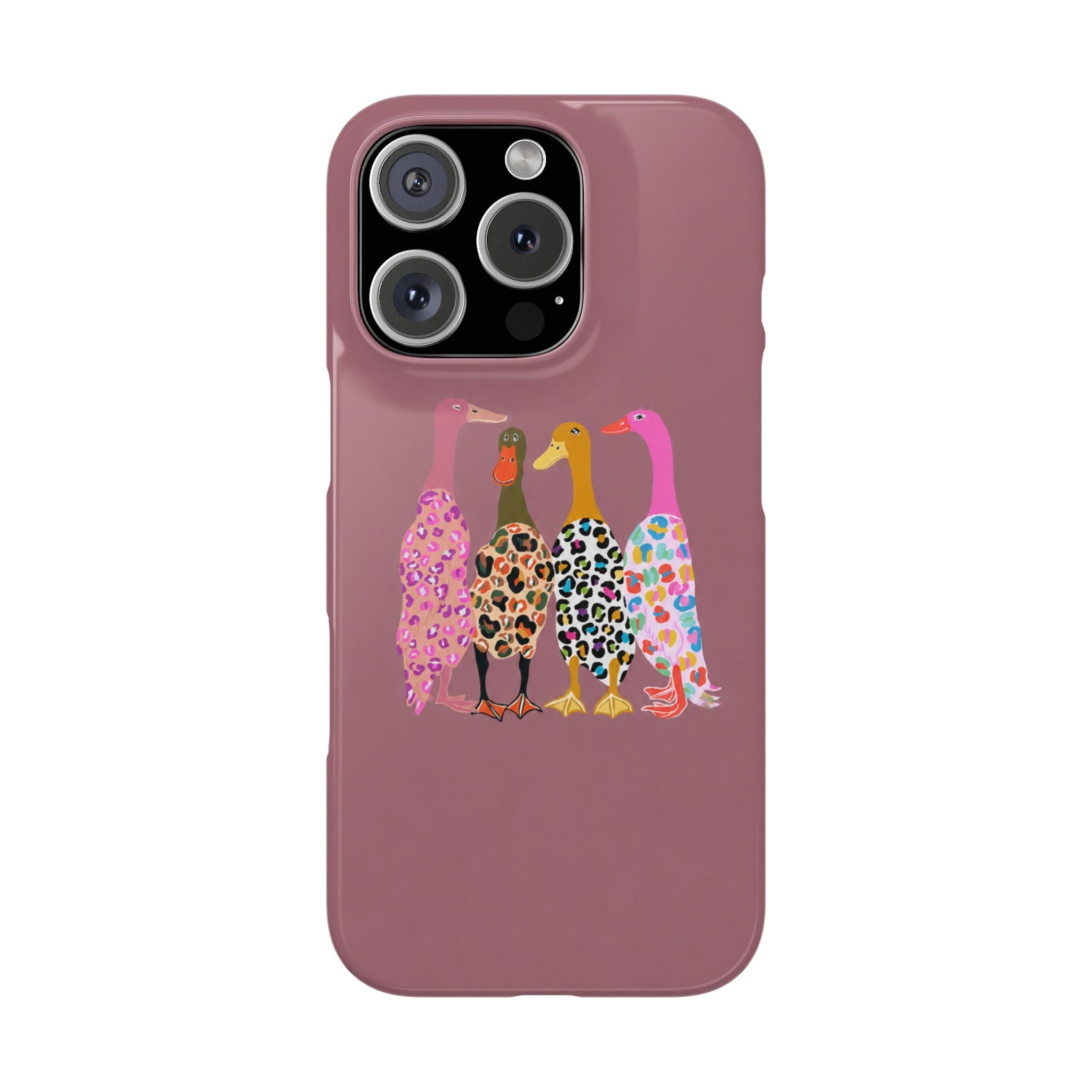 Colorful Leopard Ducks Phone Case