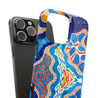 Abstract Blue Pattern Phone Case