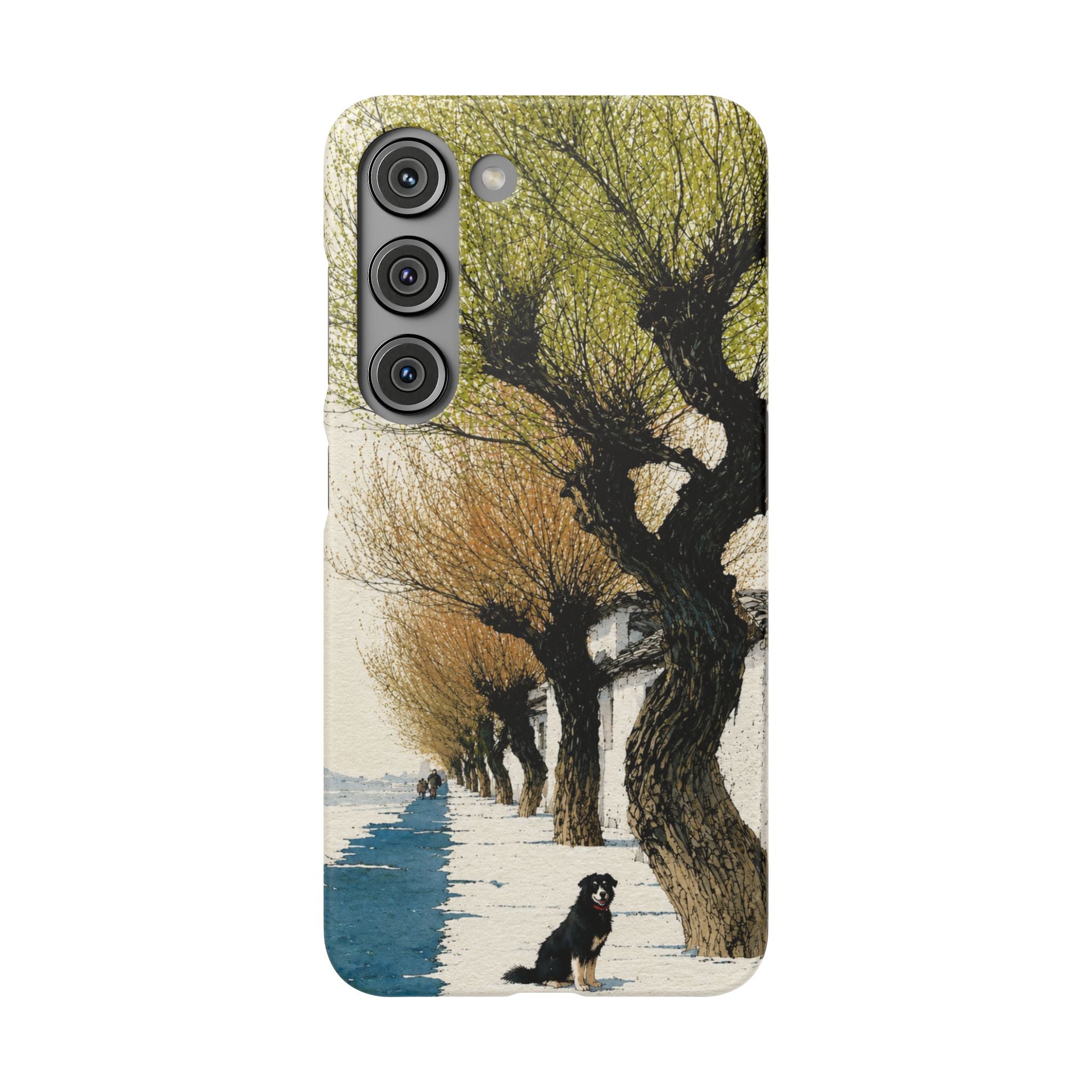 Serene Willow Landscape Phone Case