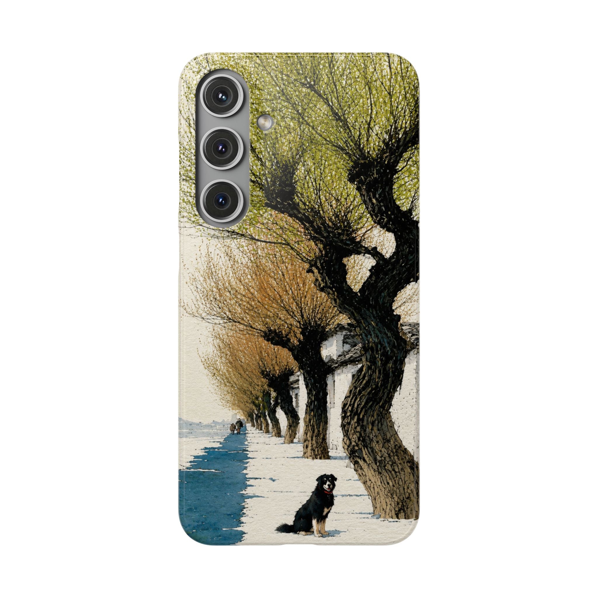 Serene Willow Landscape Phone Case