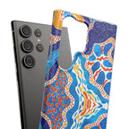 Abstract Blue Pattern Phone Case