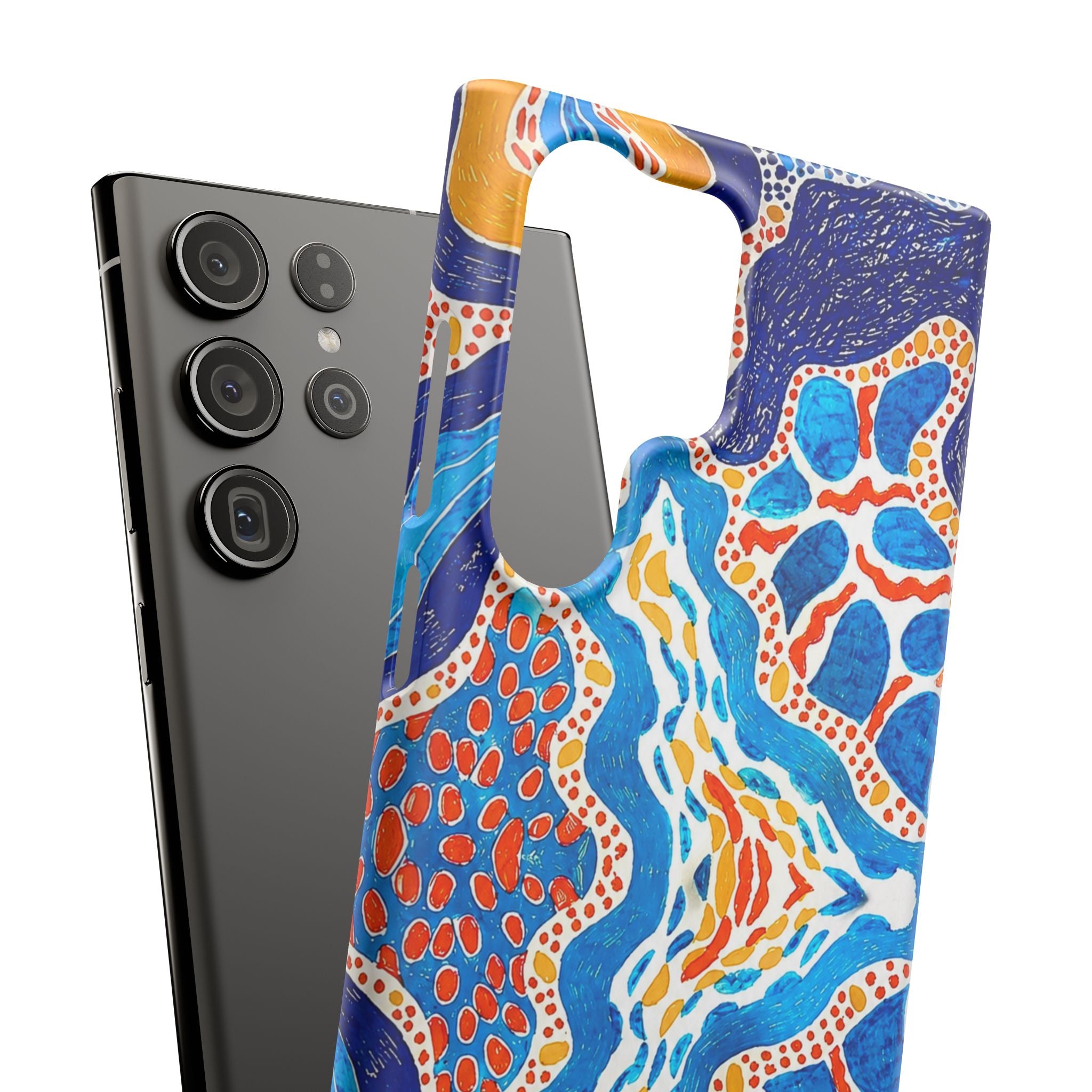Abstract Blue Pattern Phone Case