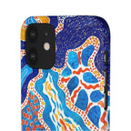 Abstract Blue Pattern Phone Case