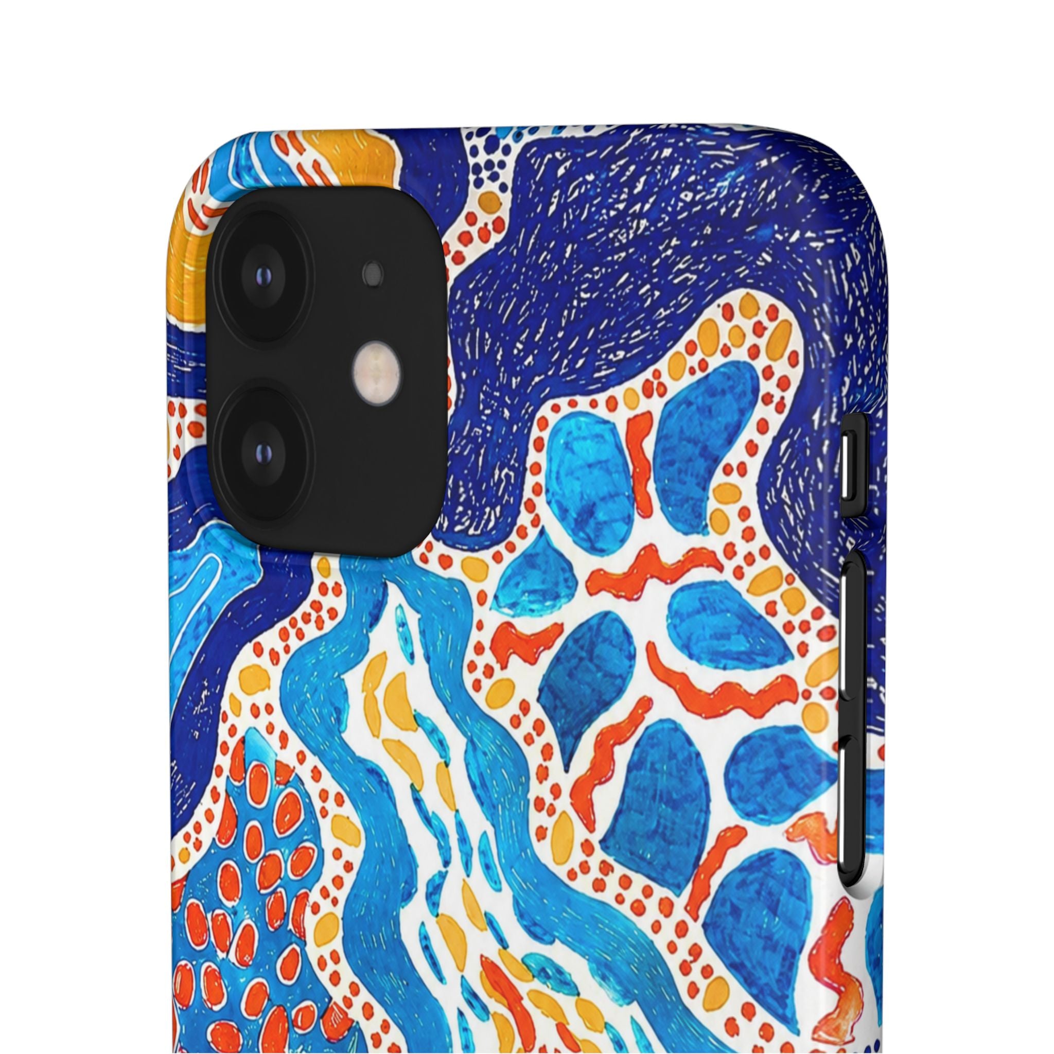 Abstract Blue Pattern Phone Case