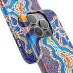Abstract Blue Pattern Phone Case