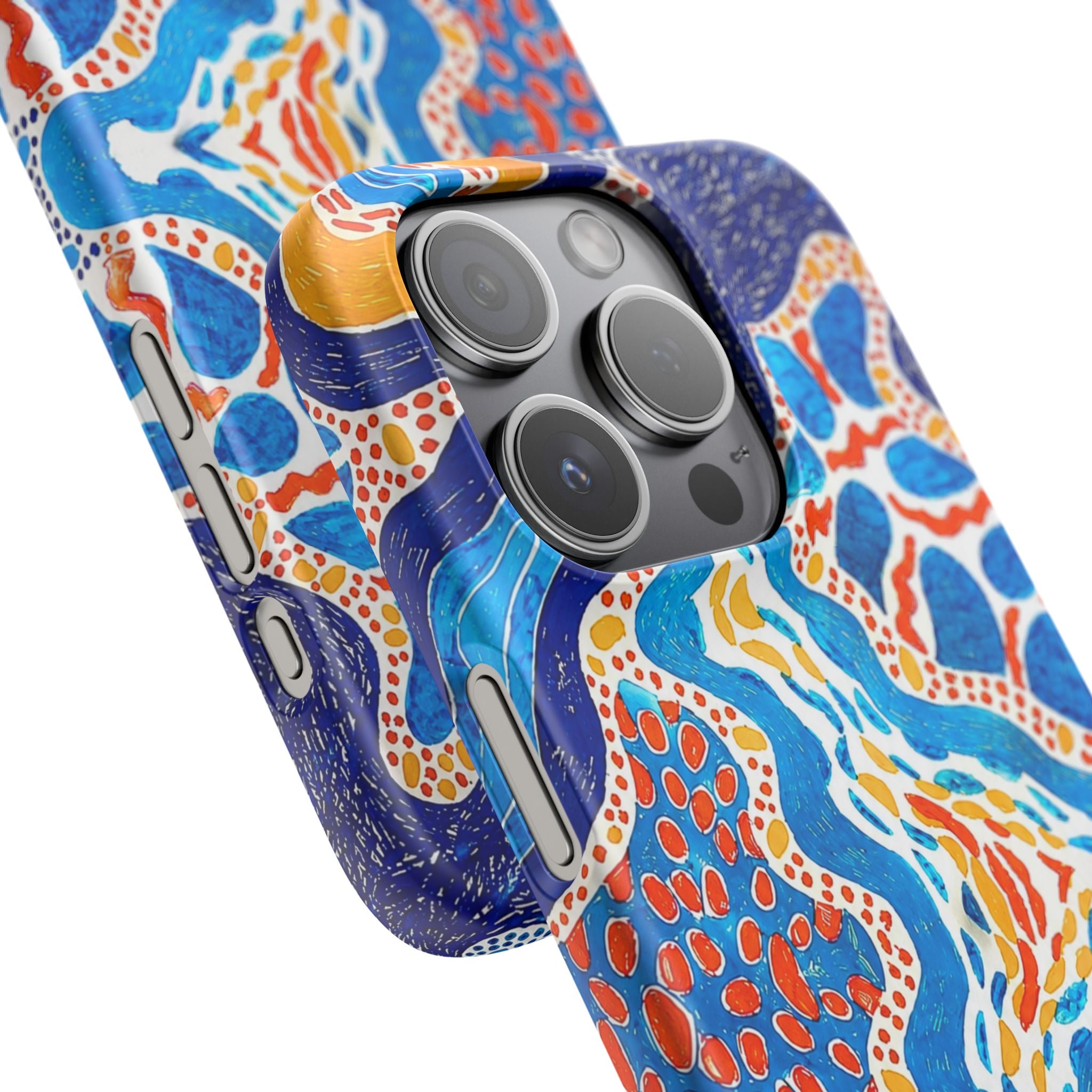 Abstract Blue Pattern Phone Case