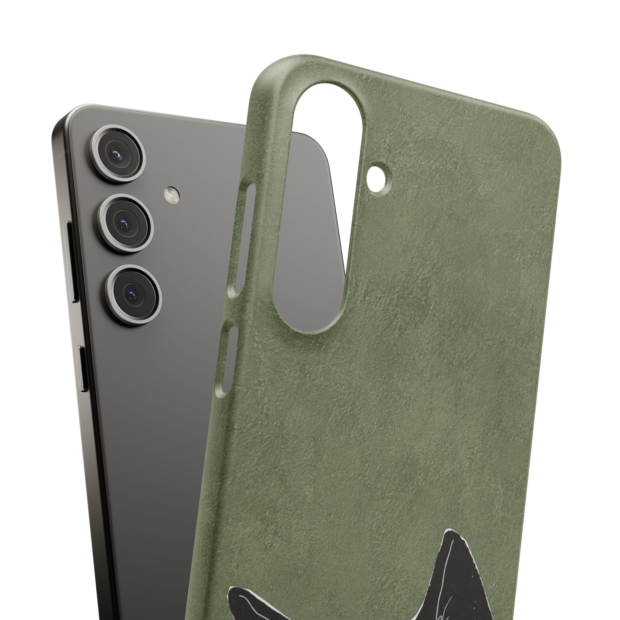 Grumpy Black Cat Phone Case