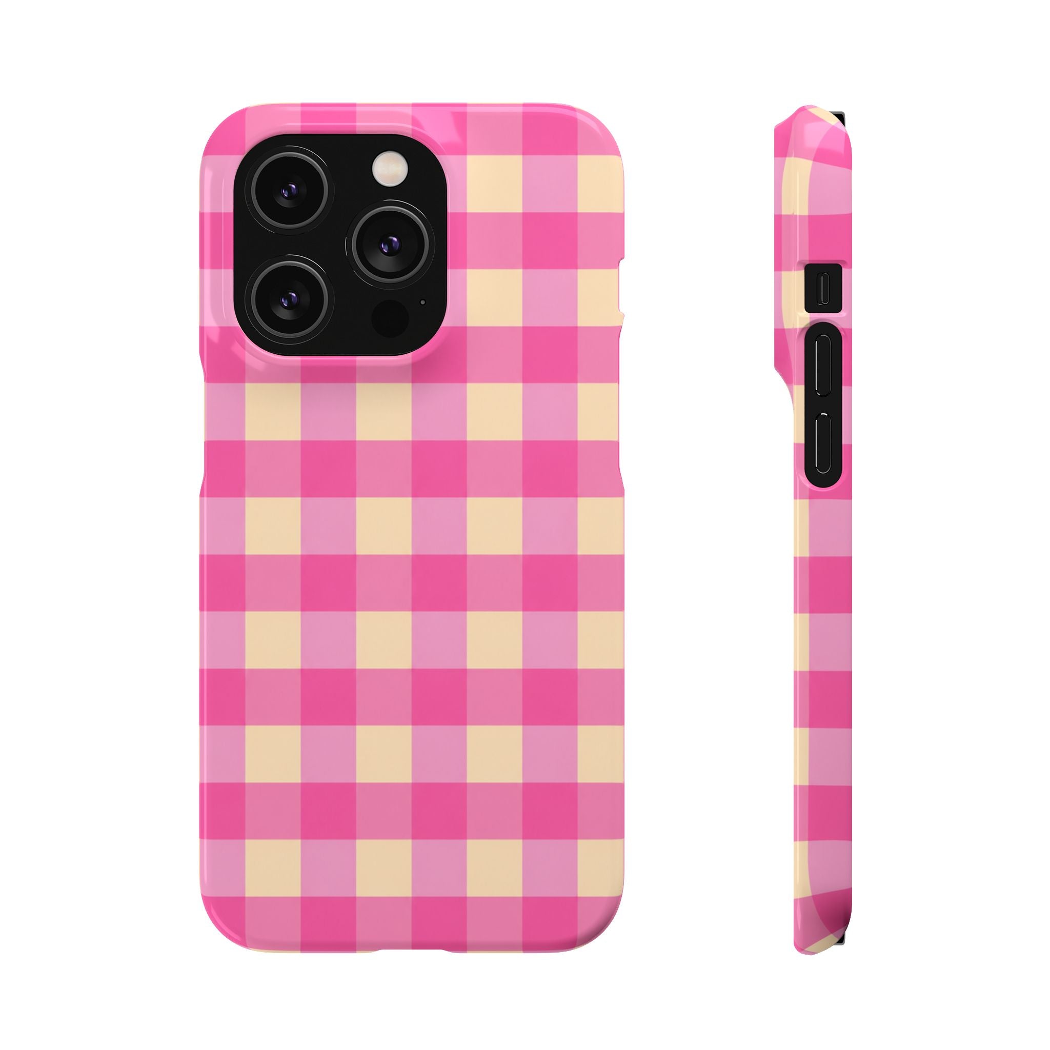 Pink Gingham Phone Case