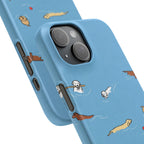 Swimming Dogs Phone Case