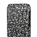Black and White Skull Pattern Phone Case